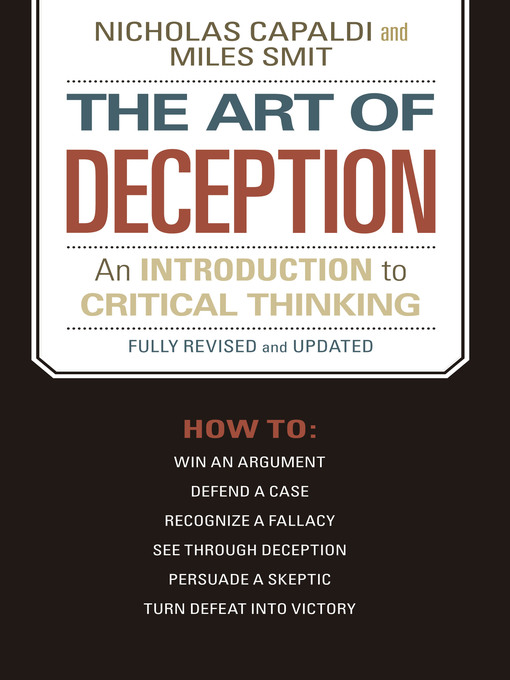 Title details for The Art of Deception by Nicholas Capaldi - Available